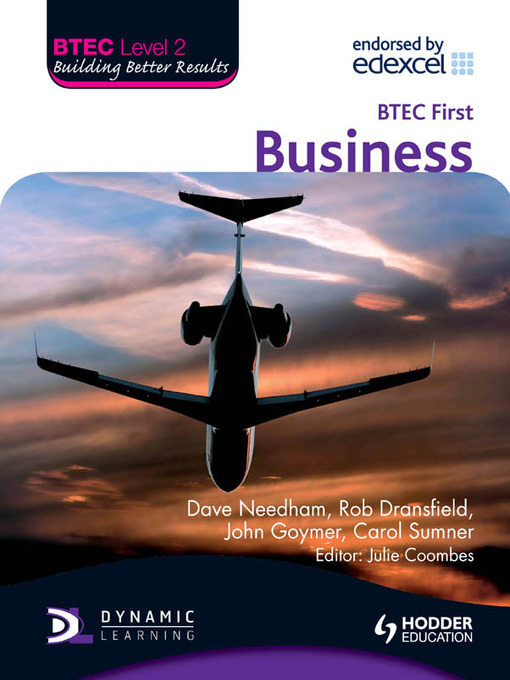 Title details for BTEC Level 2 First Business by Dave Needham - Available